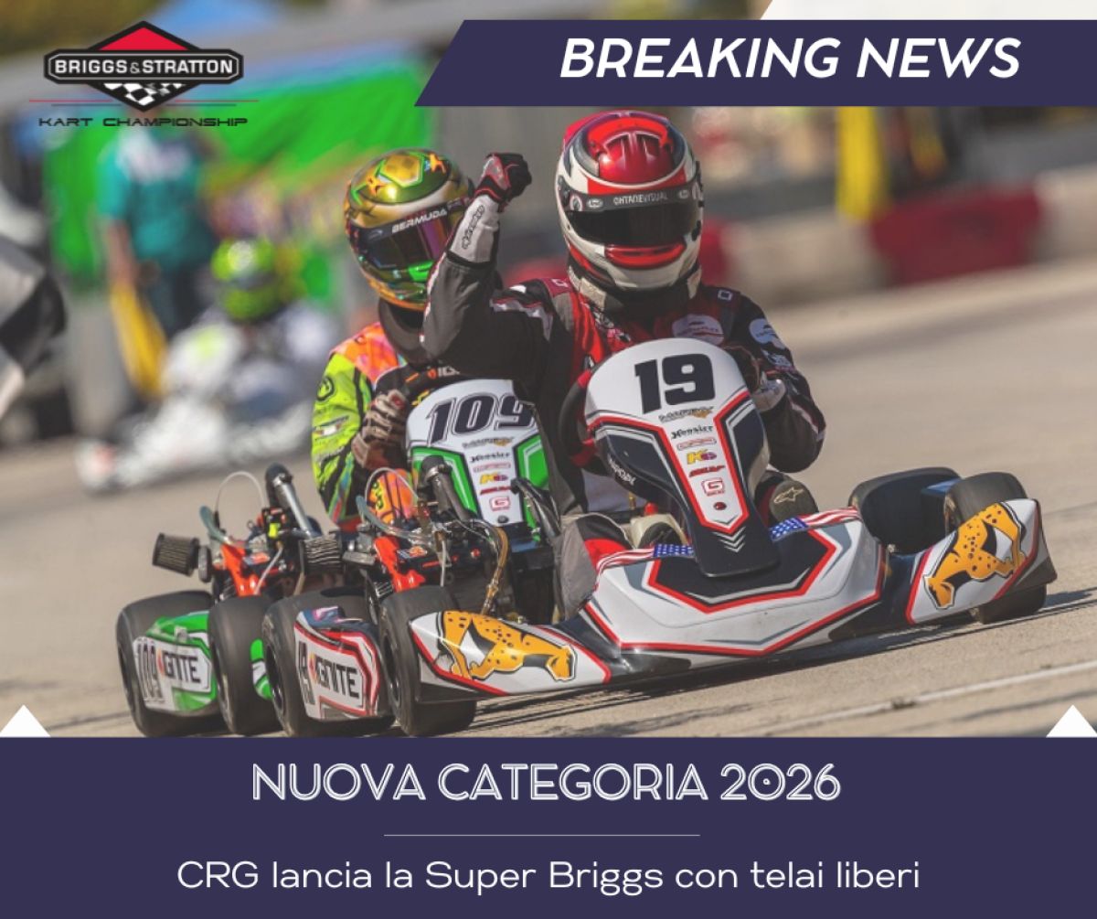  CRG lancia la Super BRIGGS con telai liberi